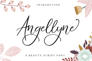 Angellyne Script: A Handwritten Font with Elegant Swashes