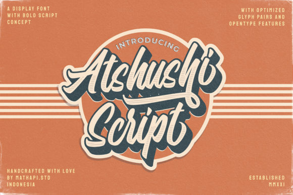 Atshushi Script: Elevating Designs with Bold Handwritten Charm