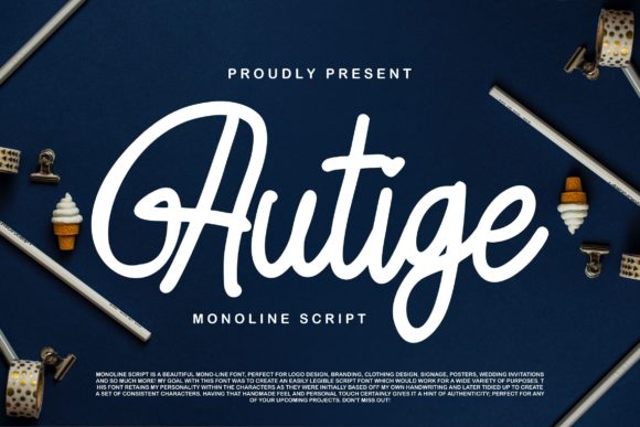 Autige Script: A Vintage Font for Modern Branding