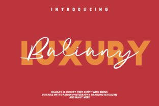 Baliany Script: Elevating Modern Design with Luxurious Typography