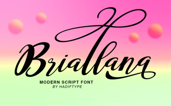 Briallana Script: Elevate Your Designs with Elegant Typography