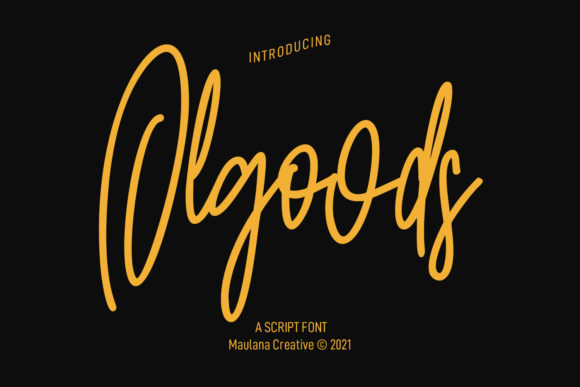Bring Handwritten Warmth to Your Projects with Olgoods Script