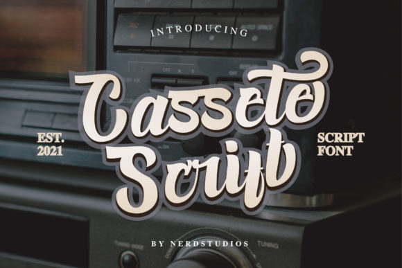 Cassete Script: A Bold Handwritten Font for Confident Design