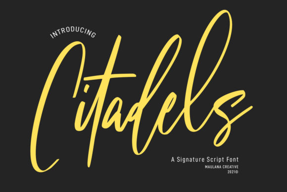 Citadels Signature Script: The Font That Dances on the Page