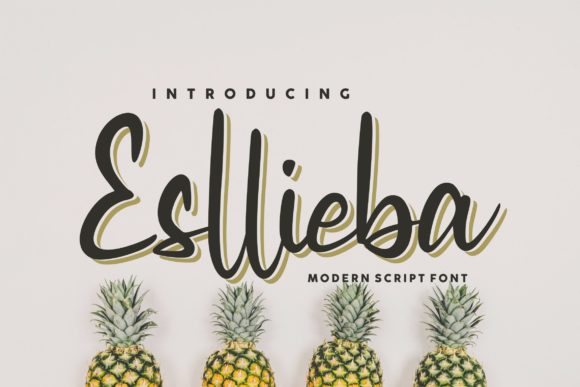 Esllieba Script: A Refined Font for Modern Branding