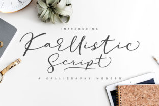 Karllistic Script: The Art of Elegant Swashes