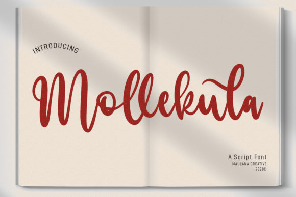 Mollekula Script: A Handwritten Font for Modern Designers