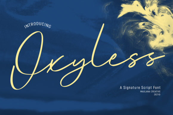 Oxyless Script: A Modern Typeface for Elegant Branding