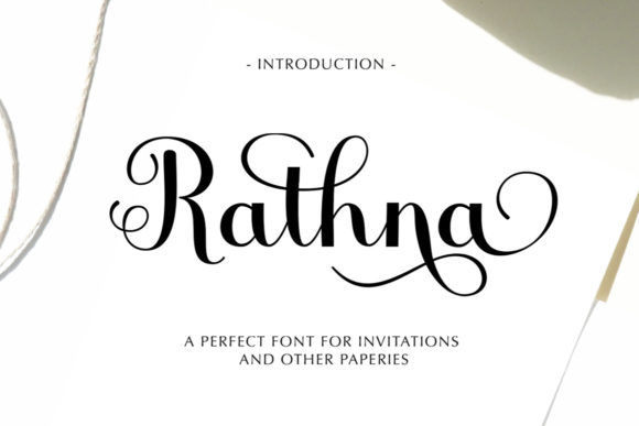 Rathna Script: The Handwritten Font That Feels Like a Luxury Touch