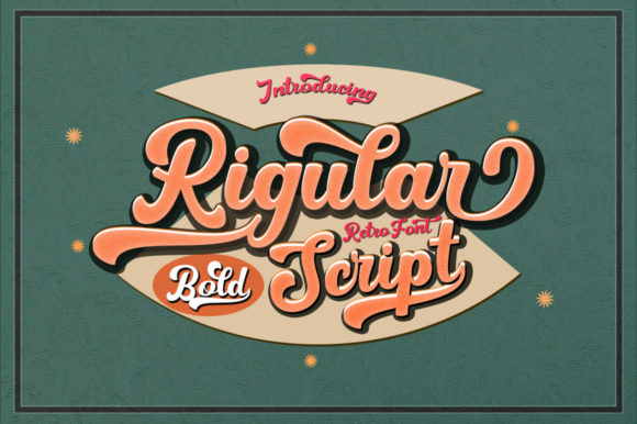 Rigular Script: A Bold Handwritten Font for Retro Branding