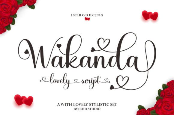 Wakanda Script: A Playful Typeface for Charming Design Projects